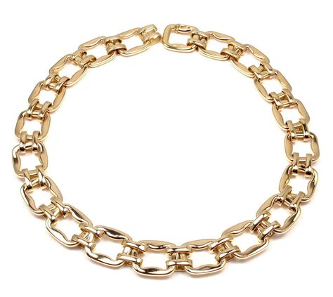 hermes link nnecklakce|hermes gold ring necklace.